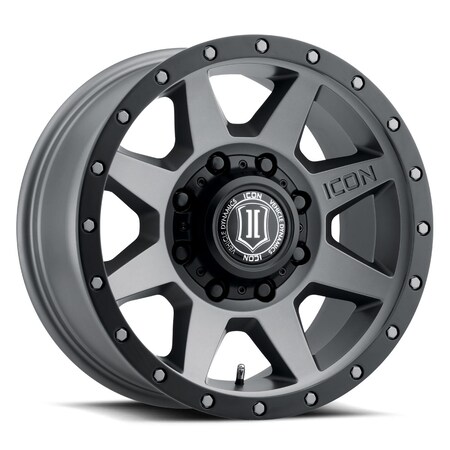 Icon Vehicle Dynamics ICON ALLOYS REBOUND HD TITANIUM -18 x 9/8 x 170/6MM/5.25IN BS 1818908152TT